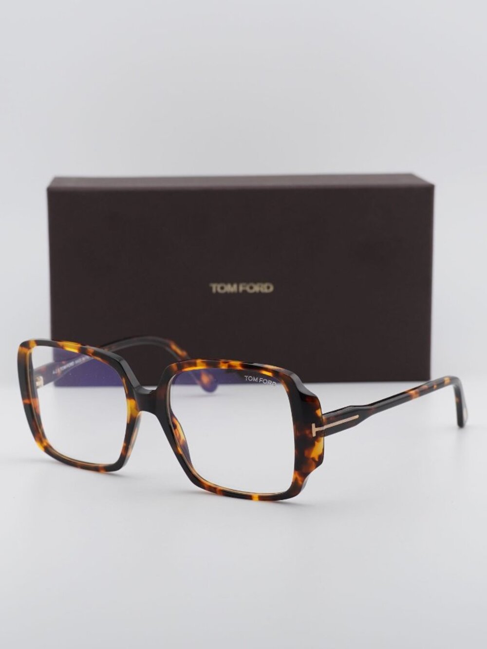 Tom Ford FT5621-B 052 Square Eyeglasses - Havana
